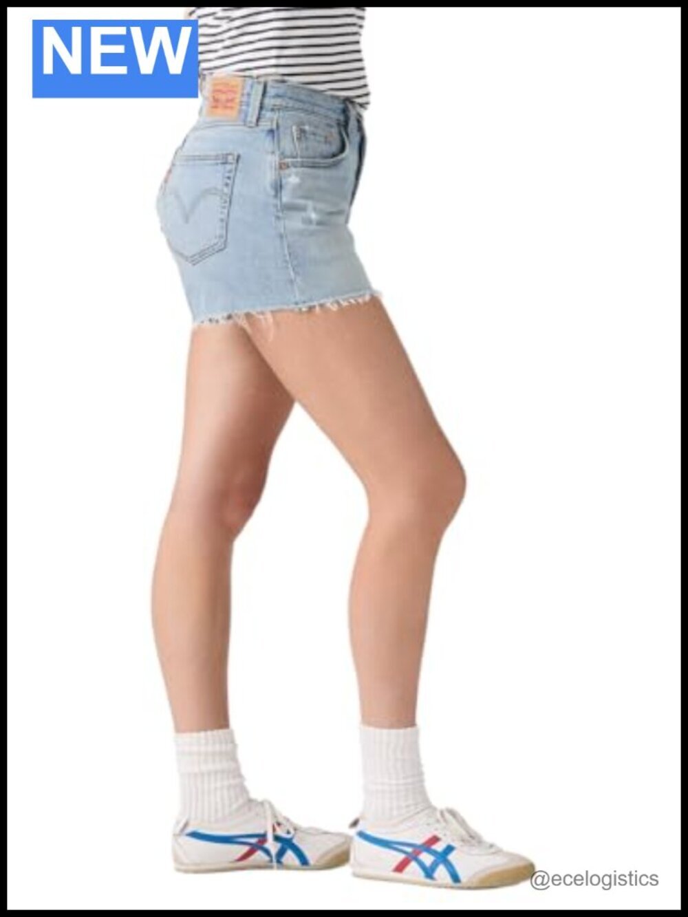501 Curve Jean Shorts Mid Rise Cotton Blend Regular Fit